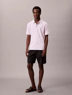 Polo classica a costine variegate