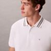 Polo classica con bordi in piqué e Monogram Polo classica con bordi in piqué e Monogram
