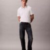 Polo classica con bordi in piqué e Monogram Polo classica con bordi in piqué e Monogram