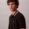 Polo classica con bordi in piqué e Monogram
