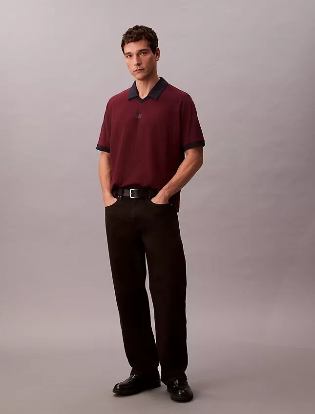 Polo classica con logo Monogram sportivo Polo classica con logo Monogram sportivo