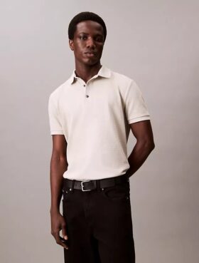 Polo classica in maglia a nido d’ape