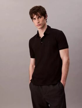 Polo classica in maglia a nido d’ape