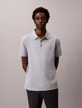 Polo classica in maglia a nido d’ape