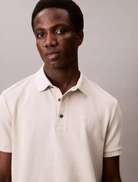 Polo classica in maglia a nido d’ape
