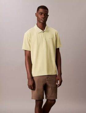 Polo classica in misto cotone piqué