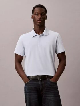 Polo classica in misto cotone piqué