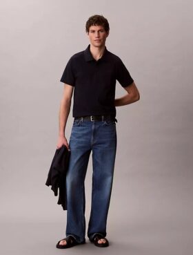 Polo classica in misto cotone piqué
