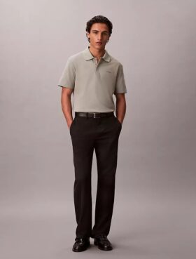 Polo classica in misto cotone piqué