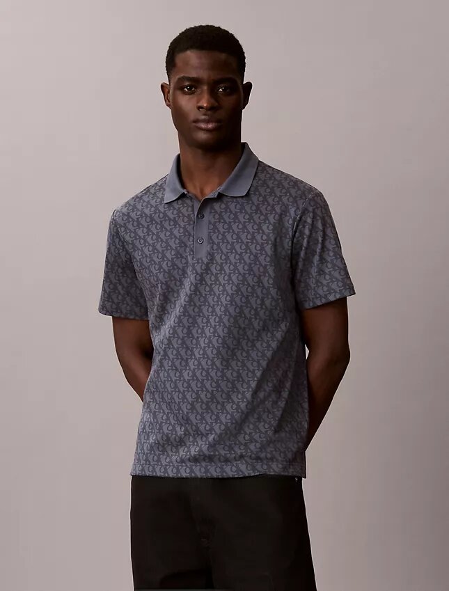 Polo con stampa all-over Liquid Touch Polo con stampa all-over Liquid Touch