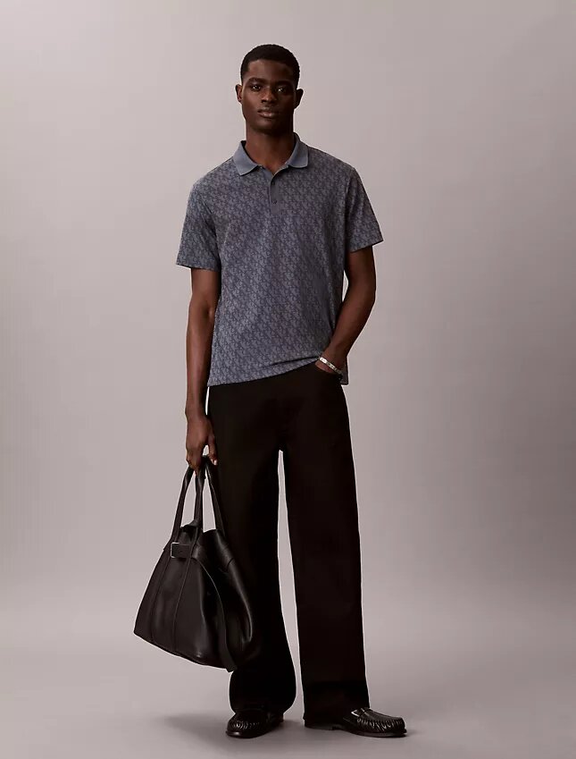Polo con stampa all-over Liquid Touch Polo con stampa all-over Liquid Touch