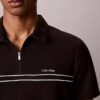 Polo con zip a un quarto e bordino a contrasto Polo con zip a un quarto e bordino a contrasto