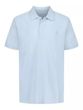 Polo da bambino con monogramma tono su tono