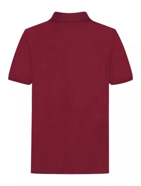 Polo da bambino con monogramma tono su tono