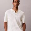 Polo in maglia a coste