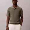 Polo in maglia a coste