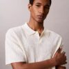 Polo in maglia a coste
