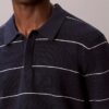 Polo in maglia a righe di cotone Polo in maglia a righe di cotone