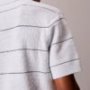 Polo in maglia a righe di cotone Polo in maglia a righe di cotone
