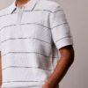 Polo in maglia a righe di cotone Polo in maglia a righe di cotone