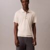 Polo in maglia fine mista lyocell Polo in maglia fine mista lyocell
