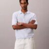 Polo in morbido cotone a trama waffle Polo in morbido cotone a trama waffle