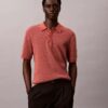 Polo in morbido cotone a trama waffle Polo in morbido cotone a trama waffle