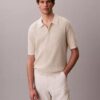 Polo in morbido cotone a trama waffle Polo in morbido cotone a trama waffle