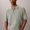 Polo in morbido cotone a trama waffle Polo in morbido cotone a trama waffle