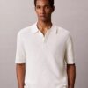 Polo in morbido cotone a trama waffle Polo in morbido cotone a trama waffle
