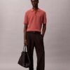 Polo in morbido cotone a trama waffle Polo in morbido cotone a trama waffle