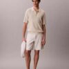 Polo in morbido cotone a trama waffle Polo in morbido cotone a trama waffle