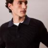 Polo in morbido cotone a trama waffle Polo in morbido cotone a trama waffle