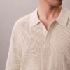 Polo in morbido cotone a trama waffle Polo in morbido cotone a trama waffle
