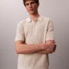 Polo in morbido cotone a trama waffle Polo in morbido cotone a trama waffle