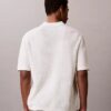 Polo in morbido cotone a trama waffle Polo in morbido cotone a trama waffle