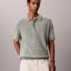 Polo in morbido cotone a trama waffle Polo in morbido cotone a trama waffle
