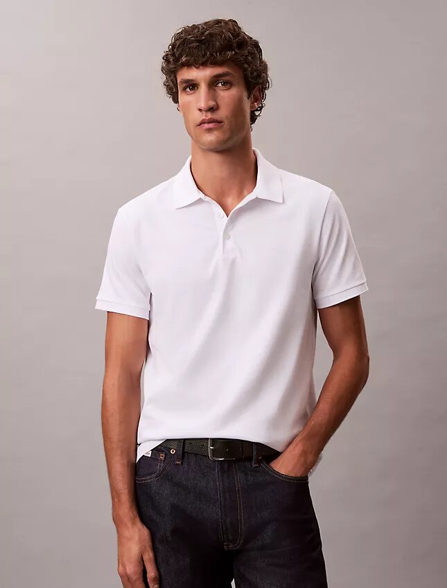 Polo in morbido misto cotone con Monogram Polo in morbido misto cotone con Monogram