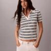 Polo slim a righe a costine Polo slim a righe a costine