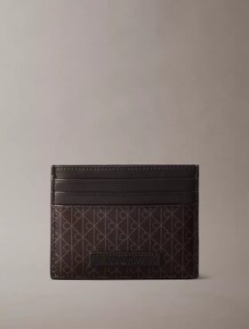 Portacarte con logo ripetuto su tutta la superficie