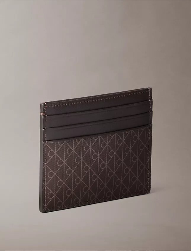 Portacarte con logo ripetuto su tutta la superficie Portacarte con logo ripetuto su tutta la superficie