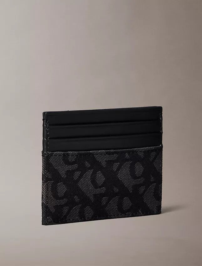 Portacarte con monogramma su tutta la superficie Portacarte con monogramma su tutta la superficie