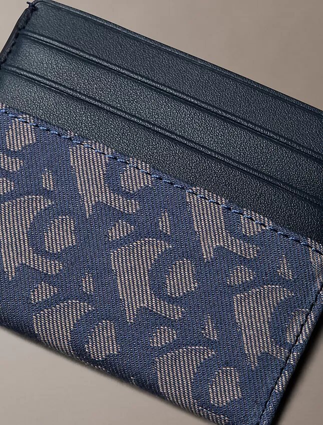 Portacarte con monogramma su tutta la superficie Portacarte con monogramma su tutta la superficie