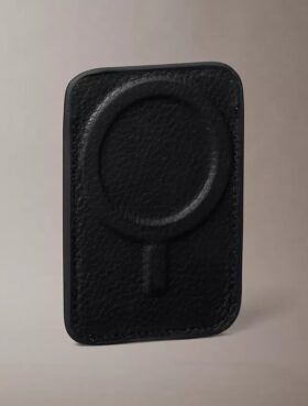 Portacarte magnetico con logo in lamina