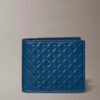 Portafoglio a doppia piega con monogramma goffrato su tutta la superficie e portamonete Portafoglio a doppia piega con monogramma goffrato su tutta la superficie e portamonete