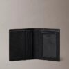 Portafoglio bifold sottile con logo goffrato a caldo Portafoglio bifold sottile con logo goffrato a caldo