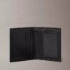 Portafoglio bifold sottile con logo in placca Portafoglio bifold sottile con logo in placca