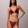 Reggiseno a balconcino con pizzo floreale nero CK Black leggermente foderato Reggiseno a balconcino con pizzo floreale nero CK Black leggermente foderato