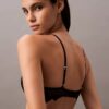 Reggiseno a balconcino in pizzo floreale nero CK Black