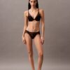 Reggiseno a balconcino in pizzo floreale nero CK Black